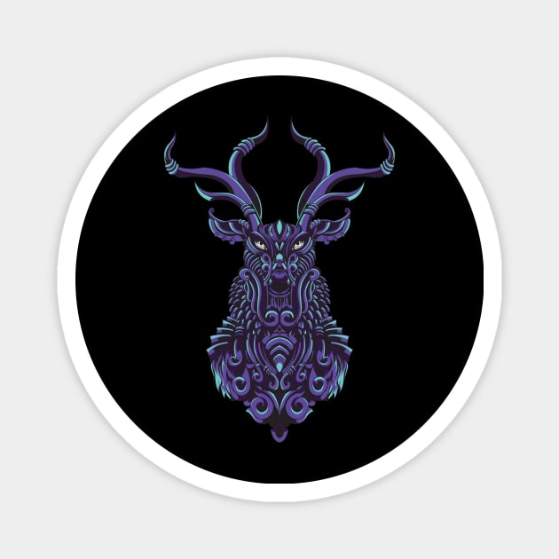 ornamental deer Magnet by NizarW